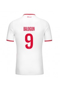 AS Monaco Folarin Balogun #9 Voetbaltruitje Thuis tenue 2024-25 Korte Mouw